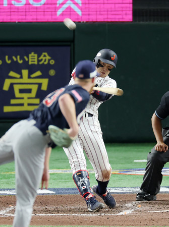 日本、米国に快勝　野球プレミア１２