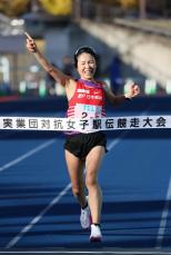 日本郵政グループ優勝　実業団女子駅伝