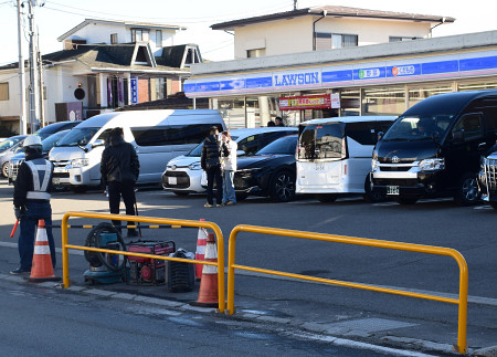 富士山コンビニ撮影に新たな柵