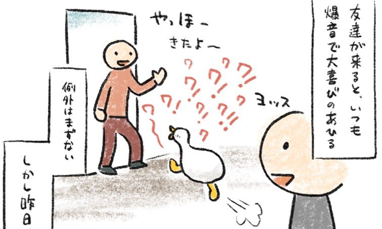 爆音鳴き声アヒルさん、飼い主お昼寝中に友達が来ると...　賢すぎる「配慮」に9万人感心