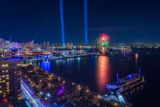 横浜港の花火、3月からは毎月開催　5分間打ち上げ、観光客の滞在促す