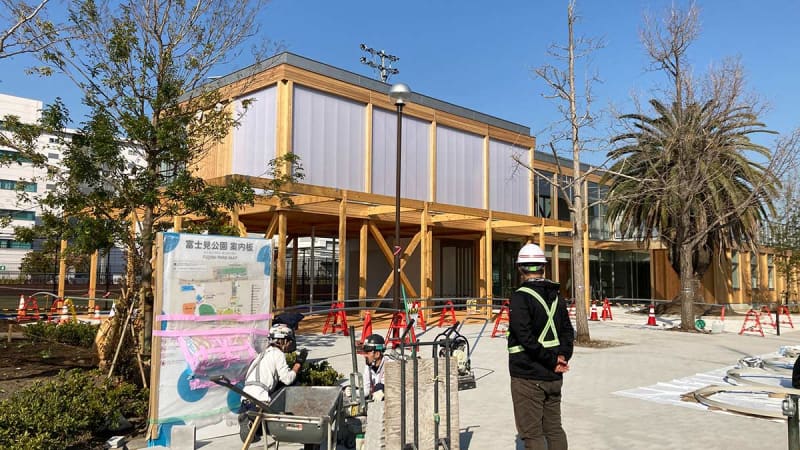 再編整備が進む川崎・富士見公園　4月から一部利用を再開　スポーツ施設など一新　カフェは10月営業開始