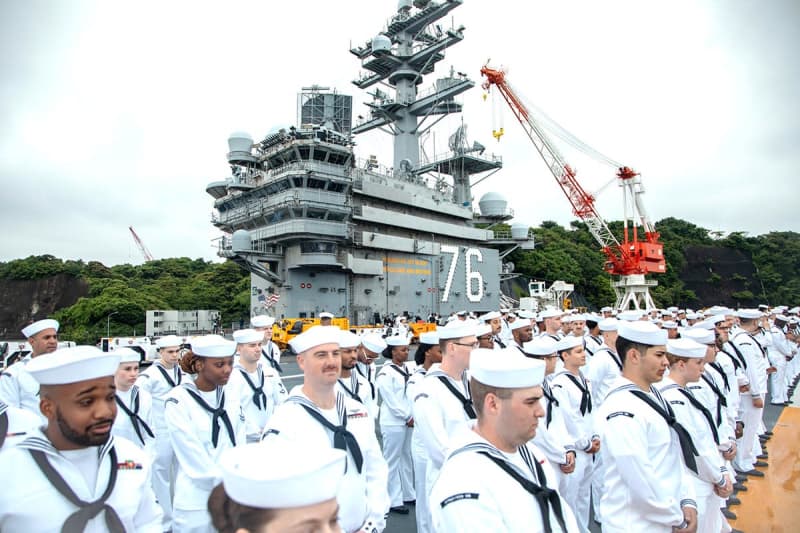 米原子力空母レーガン、任務終え横須賀出港　駐日大使「日米同盟をさらに強化する契機となった」