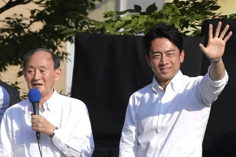 自民総裁選　小泉進次郎氏と菅前首相が横浜で街宣　陣営発表「7千人」