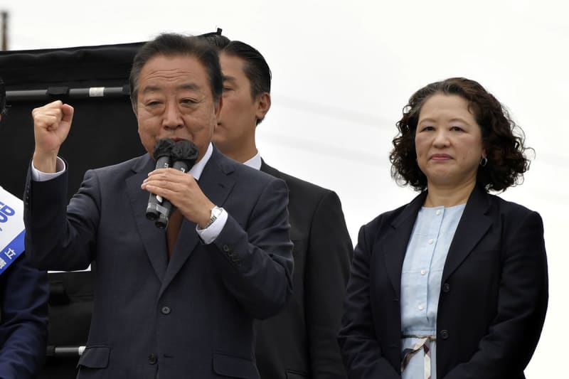 立民と連合トップ、異例のそろい踏み　野田氏と芳野氏が神奈川で街頭演説、「政治とカネ」批判