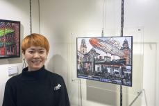 繊細、色鮮やか…横浜を代表する風景を「切り絵」に　作家の黒猫モモさんが「横浜周遊」個展　無料で16日まで