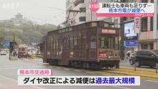 【過去最大】熊本市電 運転士不足や車両不足で減便へダイヤ改正