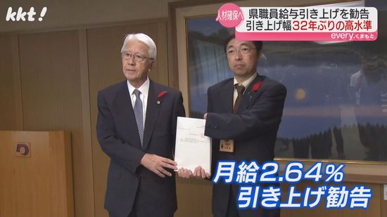 ｢ここにもTSMCの影響｣熊本県職員の月給2.64%引き上げ勧告 32年ぶりの大幅引き上げ