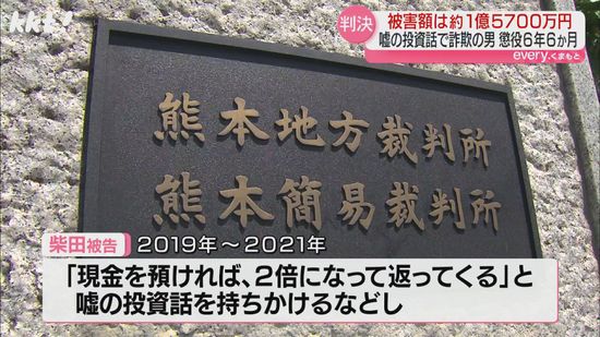 ｢2倍になる｣うその投資話で12人から1億5700万円だまし取った罪に問われた男に実刑判決