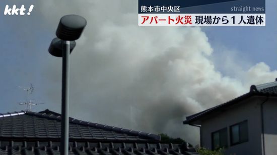 アパート火災　現場から性別や年齢不明の１人の遺体　72歳女性と連絡取れず