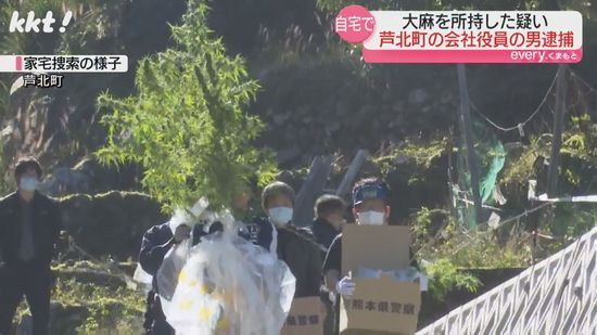 自宅で大麻を所持した疑い 72歳の男逮捕 近くの畑でも大麻見つかり男の目撃情報も