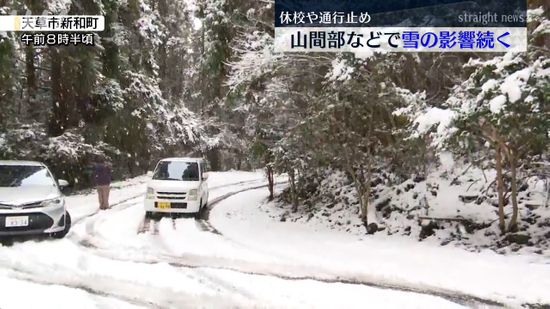 熊本の山間部では雪の影響続く 7日朝から再び山沿いを中心に大雪のおそれ