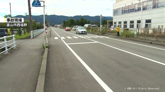 富山市　横断歩道を渡っていた87歳女性　車にはねられ死亡　運転の男を逮捕