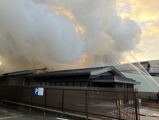 【速報】立山町五百石で火災