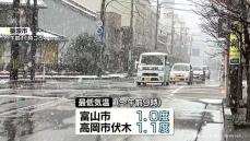 大気の状態が不安定に　富山県内は雪も