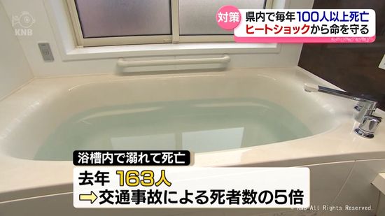 【対策を】冬場の入浴など急激な温度変化で起きる「ヒートショック」