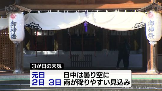 大みそかの夜は冬型の気圧配置に　富山