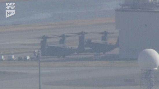 【速報】米軍オスプレイ　14日にも飛行再開 防衛省が岩国市に伝える