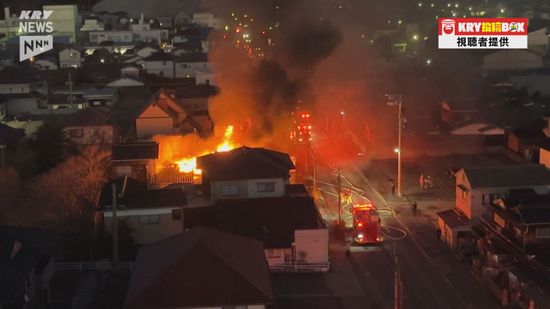 住宅1棟全焼…焼け跡から1人の遺体・山陽小野田市の住宅街