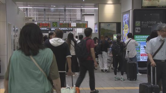 山陽新幹線架線張替え工事の作業トラブルで運転見合わせ…午前11時36分に運転再開…新山口駅も混雑