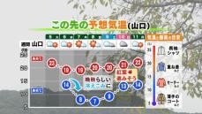 【山口天気 朝刊11/5】一日雲が多く 日中も日ざし控えめに あす6日(水)から気温低下 晩秋らしい冷え込みへ