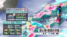 【山口天気 朝刊12/27】年末寒波始まる…きょう27日(金)は急速に風の冷たさ増し 28日(土)にかけて山間部ほど積雪へ