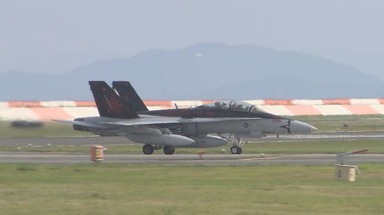 米軍岩国基地】海兵隊のFA18レガシーホーネットが到着 ローテーション