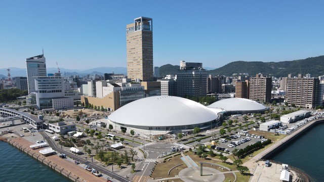 建設が進む香川県立アリーナを海から見よう　10月にクルーズイベントを企画