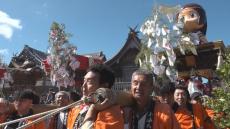 五穀豊穣を願う太鼓祭り　「からかい上手の高木さん」モチーフの太鼓台も　香川・小豆島