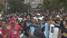 おかやまマラソン当日の公共交通機関　路面電車や路線バスの一部で運休や迂回運行　岡山市