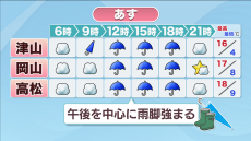 26日は岡山・香川の各地で荒天　強風でJR瀬戸大橋線に遅れや運転取り止めの可能性