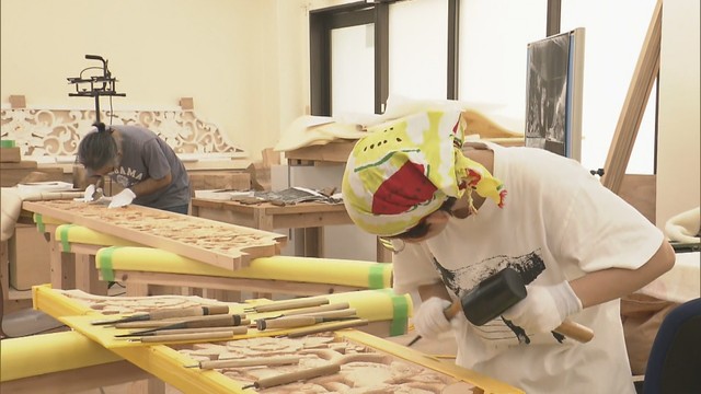 【特集】首里城の復元に携わる高松市出身の彫刻家の女性(27)　鎌倉芳太郎が残した写真をもとに制作