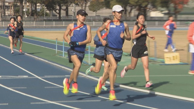 男女ともに全国高校駅伝出場　岡山代表・倉敷高校が練習を公開