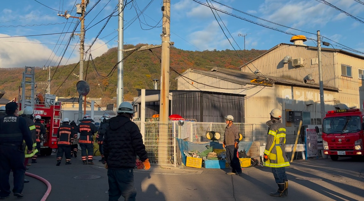 布団レンタル会社の工場で火事　ボイラー室から煙　けが人なし　高松市