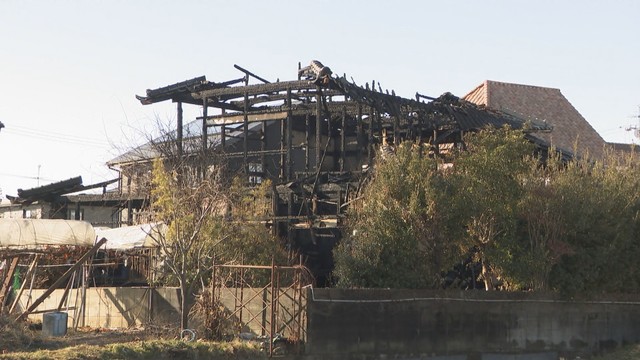 岡山市で住宅火災　全焼の住宅から1人の遺体　死亡は住人男性（82）か