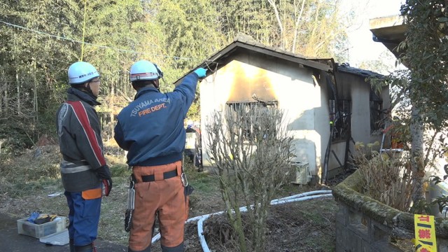 鏡野町で住宅全焼　1人死亡　住人の84歳男性か　岡山