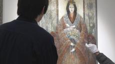 【一点もの】89歳の画家『田園』F3／現役画家・手描き・額装／気配の色シリーズ 特集】作品展が大反響 顔も名も明かさない89歳の画家が初めてカメラの