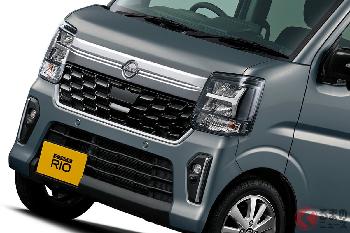 日産「“新型”軽バン＆ワゴン」初公開！ 黒基調の「タフマスク」新採用 