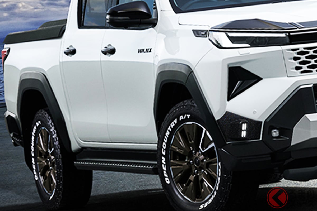 550万円超え”の新型「ハイラックス」“迫力エアロ仕様”初公開