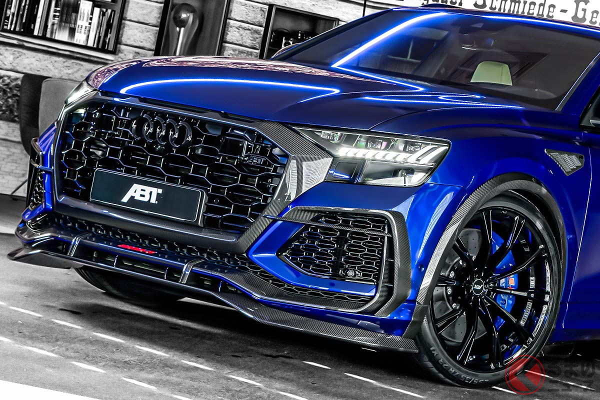 最速SUV「ベンテイガ・スピード」より速い！ ABT「RS Q8-R」に蒼い稲妻ブルー登場｜Infoseekニュース