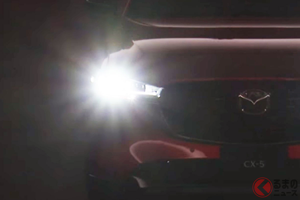 マツダが新型「CX-5」を連投!? ライト鮮烈な予告動画公開！ 顔刷新で2月上旬に台湾仕様発表か？