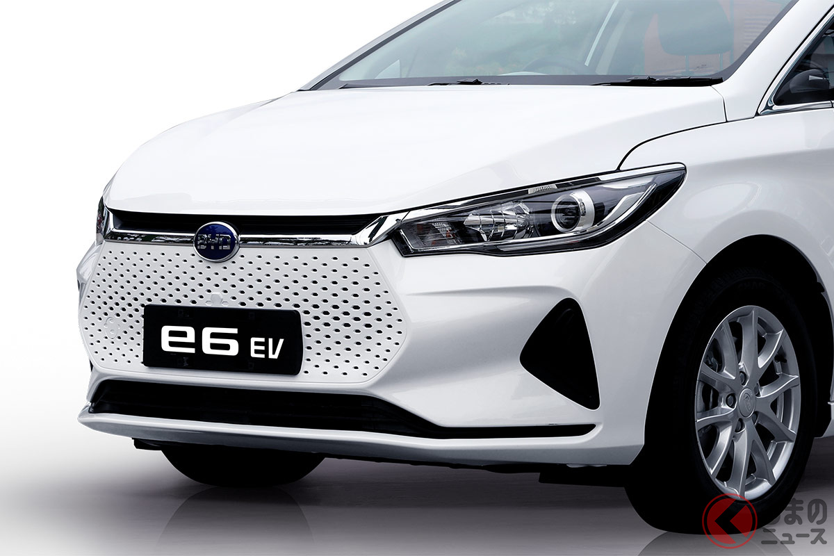 385万円のグリルレス風ワゴンが日本上陸!? 中国BYD「e6」 バス定評も乗用車の販路拡大はあるのか？