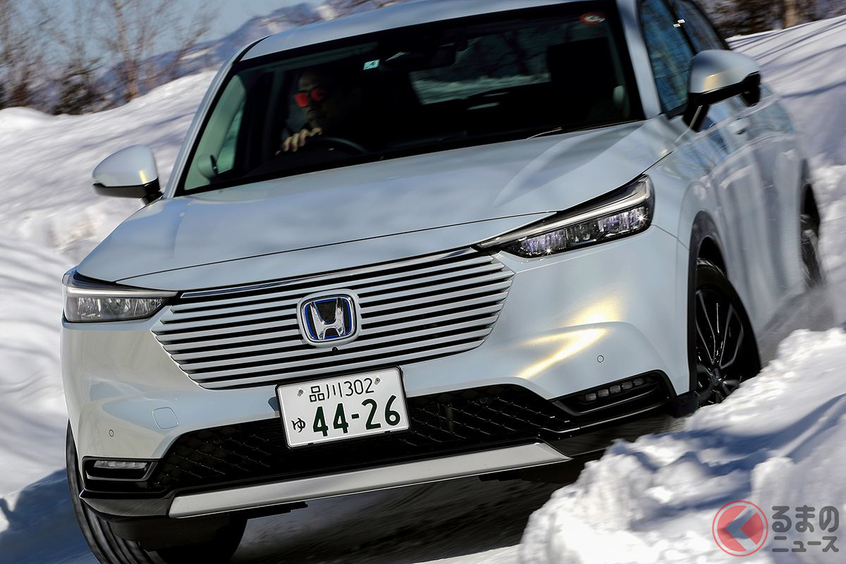 ホンダの4WDは走ってホントに楽しいの!? 　雪道走行でわかった「ヴェゼル」と「CR-V」の操作性の違いとは？