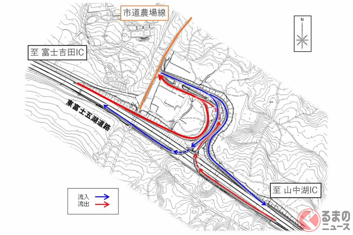 「富士吉田忍野スマートIC」24日開通！ 河口湖～山中湖のほぼ中間、その使い道は？