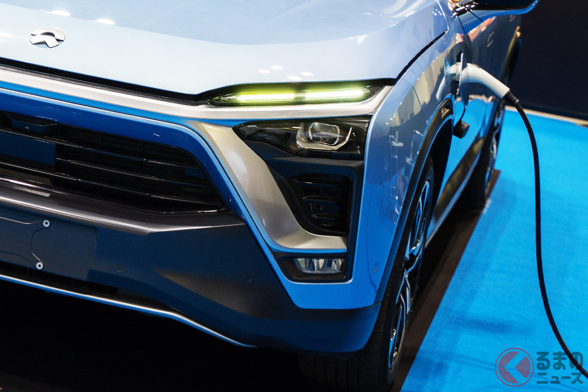 1000万円超え「高級中国SUV」日本初公開！ 全長5m超えプレミアムEV「NIO ES8」が日本上陸したワケとは