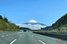 目の前に「富士山ドーン」は偶然か必然か 「設計者からの贈り物」山アテ道路とは