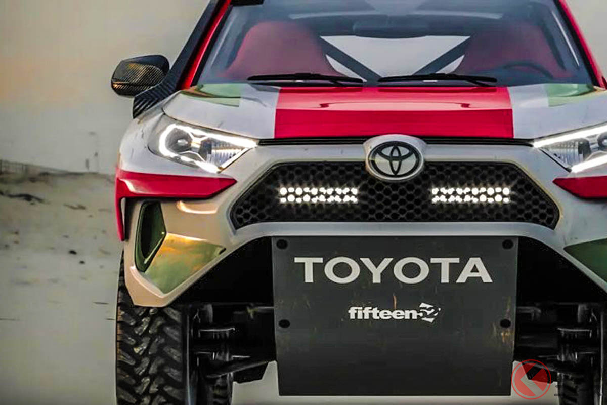 ワイルド感スゴイ！ トヨタのSUV「RAV4」にラリー仕様登場!? リフトアップ＆ワイドフェンダー装備！ 最強仕様のレンダリングが公開