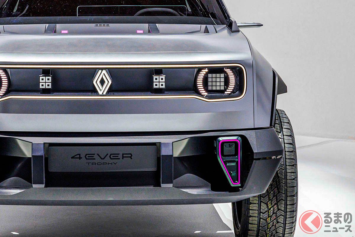 「旧車」顔の本格「新型SUV」世界初公開！ ゴツカワすぎ注意な「名車」オマージュのルノー「4EVER TROPHY」とは