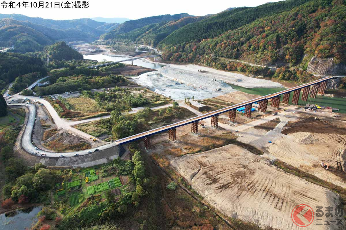 国道107号、1年7か月ぶり通行再開へ　危険箇所を仮橋で迂回　秋田道無料措置は終了