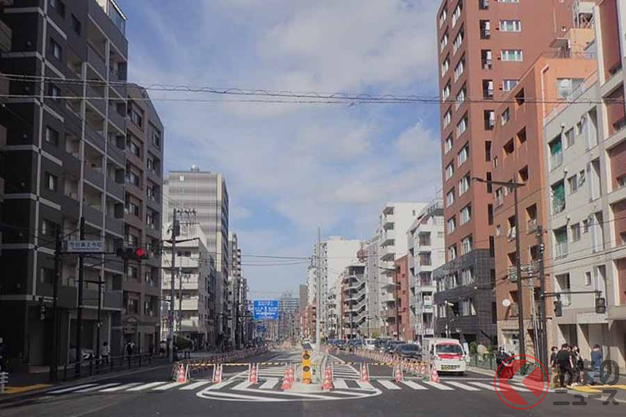 東京「環3」外苑東通りの一部が4車線化！ 市谷柳町付近の混雑緩和なるか